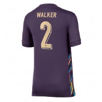 England Kyle Walker #2 Replica Away Shirt Ladies Euro 2024 Short Sleeve